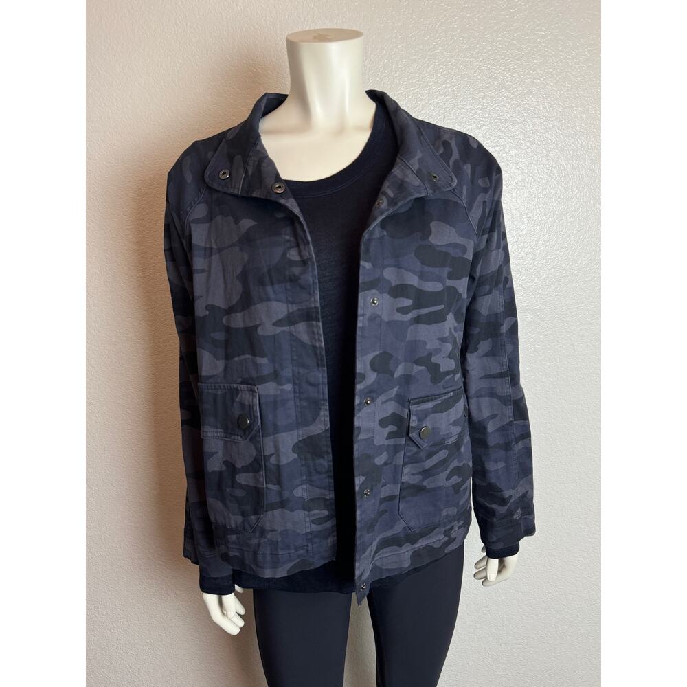 Democracy blue & black camouflage jacket